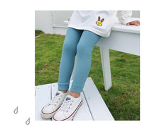 Load image into Gallery viewer, Baby Kid Girls Solid Color Muslin&amp;Ribbed Leggings Wholesale 22080909
