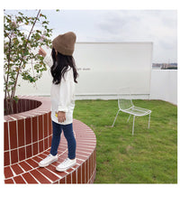 Load image into Gallery viewer, Baby Kid Girls Solid Color Muslin&amp;Ribbed Leggings Wholesale 22080909
