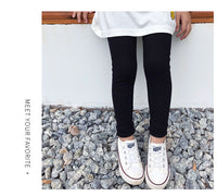 Load image into Gallery viewer, Baby Kid Girls Solid Color Muslin&amp;Ribbed Leggings Wholesale 22080909
