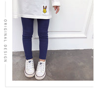 Load image into Gallery viewer, Baby Kid Girls Solid Color Muslin&amp;Ribbed Leggings Wholesale 22080909
