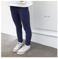 Load image into Gallery viewer, Baby Kid Girls Solid Color Muslin&amp;Ribbed Leggings Wholesale 22080909
