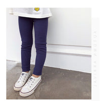 Load image into Gallery viewer, Baby Kid Girls Solid Color Muslin&amp;Ribbed Leggings Wholesale 22080909
