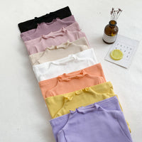 Load image into Gallery viewer, Baby Kid Girls Solid Color Tops Wholesale 22080912
