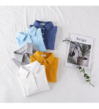 Load image into Gallery viewer, Baby Kid Unisex Solid Color Polo Shirts Wholesale 22080913
