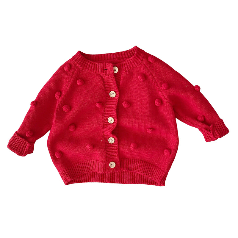 Baby Kid Girls Solid Color Cardigan Wholesale 220809215
