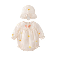 Load image into Gallery viewer, Baby Girls Flower Dressy Rompers Wholesale 220809524
