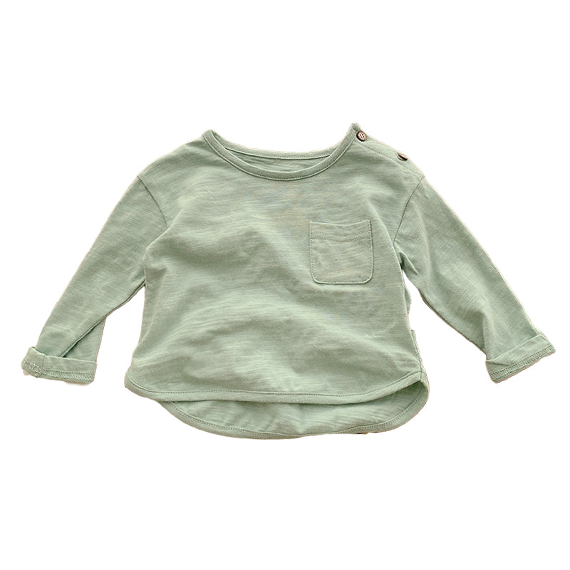Baby Kid Unisex Solid Color Tops Wholesale 220809530