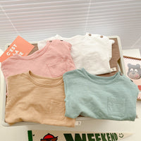 Load image into Gallery viewer, Baby Kid Unisex Solid Color Tops Wholesale 220809530
