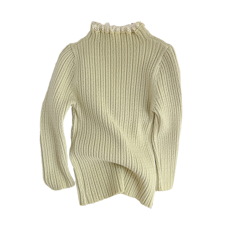 Kid Girls Solid Color Sweaters Knitwear Wholesale 220809531