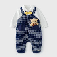 Load image into Gallery viewer, Baby Boys Cartoon Bow Jumpsuits Wholesale 220809543
