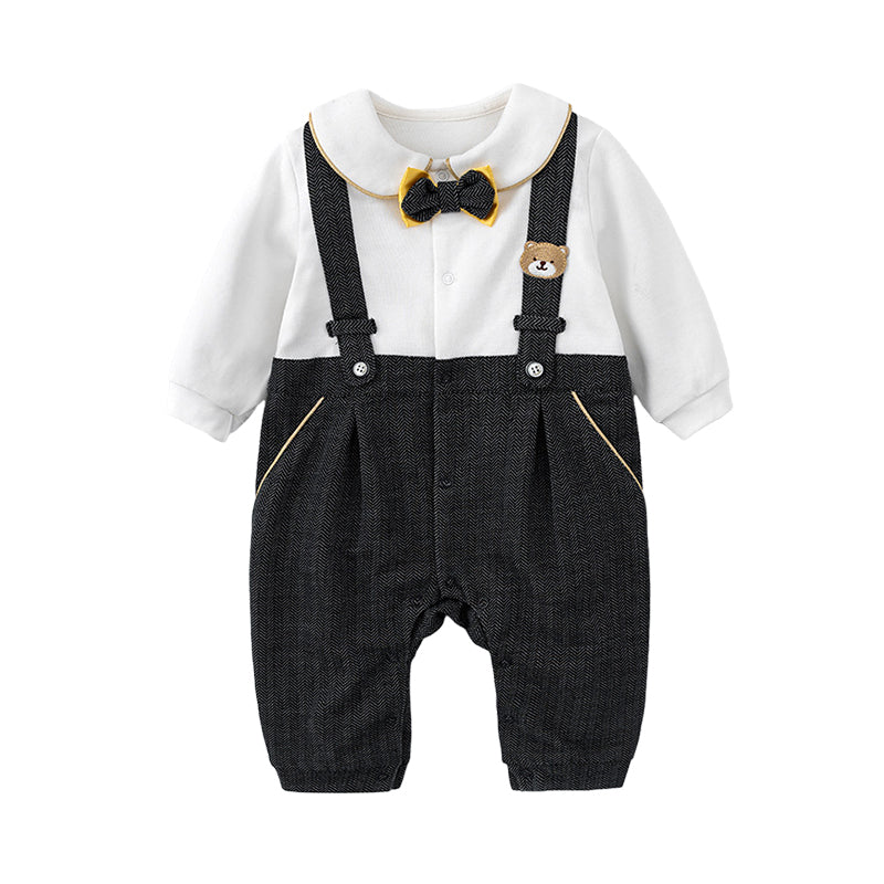 Baby Boys Color-blocking Dressy Jumpsuits Wholesale 220809578