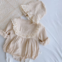 Load image into Gallery viewer, Baby Girls Lace Embroidered Rompers Wholesale 22080960
