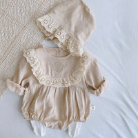 Load image into Gallery viewer, Baby Girls Lace Embroidered Rompers Wholesale 22080960
