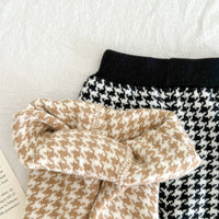 Load image into Gallery viewer, 2 Pieces Set Baby Kid Girls Houndstooth Jackets Outwears And Shorts Wholesale 220811115
