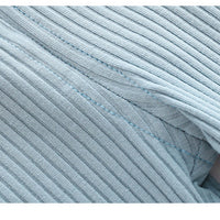 Load image into Gallery viewer, 2 Pieces Set Baby Kid Unisex Solid Color Muslin&amp;Ribbed Tops And Pants Wholesale 22081121
