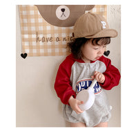Load image into Gallery viewer, Baby Girls Letters Color-blocking Rompers Wholesale 220811270
