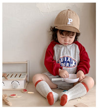 Load image into Gallery viewer, Baby Girls Letters Color-blocking Rompers Wholesale 220811270
