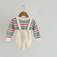 Load image into Gallery viewer, Baby Unisex Solid Color Knitwear Rompers Wholesale 220811277
