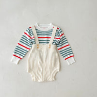 Load image into Gallery viewer, Baby Unisex Solid Color Knitwear Rompers Wholesale 220811277
