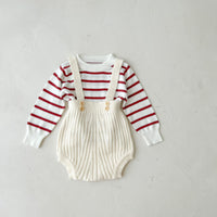Load image into Gallery viewer, Baby Unisex Solid Color Knitwear Rompers Wholesale 220811277
