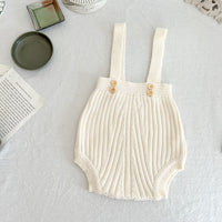 Load image into Gallery viewer, Baby Unisex Solid Color Knitwear Rompers Wholesale 220811277
