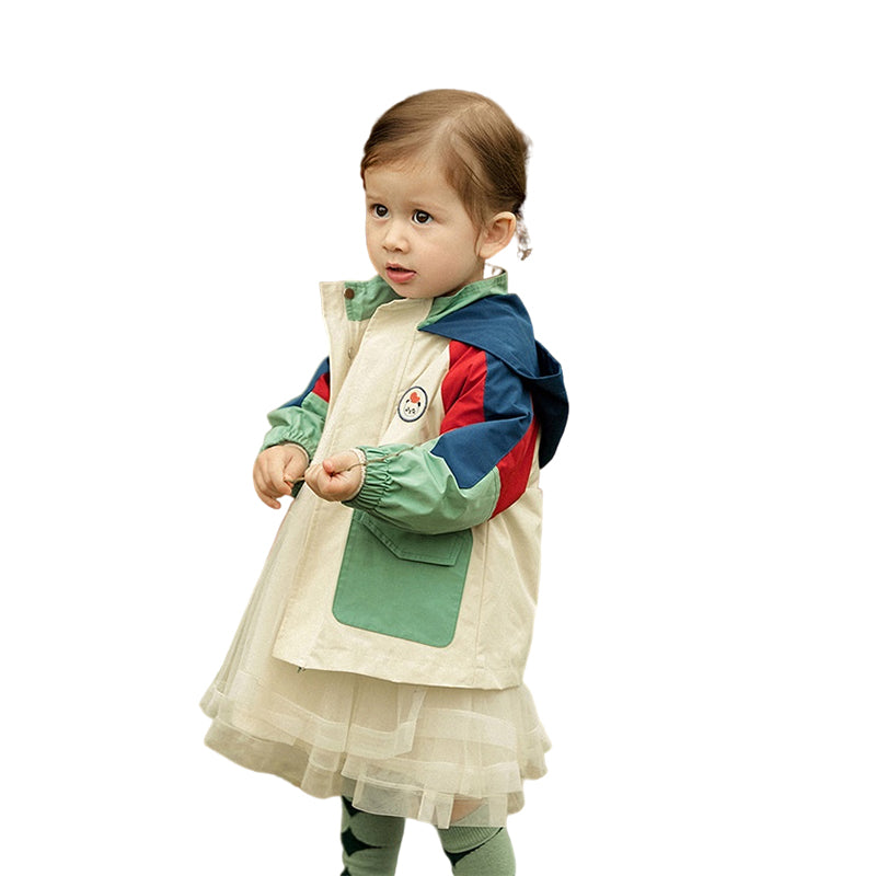 Baby Kid Unisex Color-blocking Embroidered Jackets Outwears Wholesale 220811283