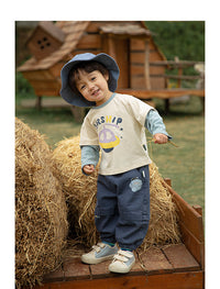 Load image into Gallery viewer, Baby Kid Unisex Letters Color-blocking Cartoon Print Tops Wholesale 220811307
