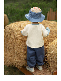 Load image into Gallery viewer, Baby Kid Unisex Letters Color-blocking Cartoon Print Tops Wholesale 220811307
