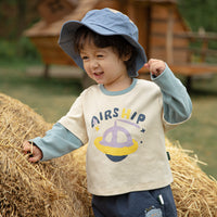 Load image into Gallery viewer, Baby Kid Unisex Letters Color-blocking Cartoon Print Tops Wholesale 220811307
