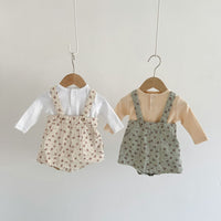 Load image into Gallery viewer, Baby Kid Girls Flower Print Rompers Wholesale 220811312
