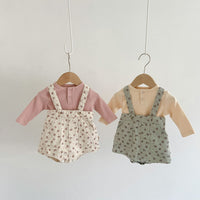 Load image into Gallery viewer, Baby Kid Girls Flower Print Rompers Wholesale 220811312
