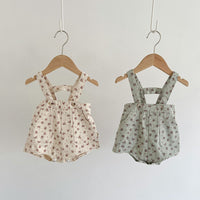 Load image into Gallery viewer, Baby Kid Girls Flower Print Rompers Wholesale 220811312
