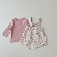 Load image into Gallery viewer, Baby Kid Girls Flower Print Rompers Wholesale 220811312
