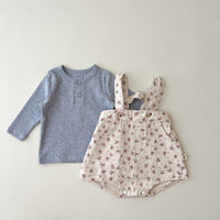 Load image into Gallery viewer, Baby Kid Girls Flower Print Rompers Wholesale 220811312
