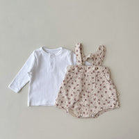 Load image into Gallery viewer, Baby Kid Girls Flower Print Rompers Wholesale 220811312
