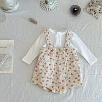 Load image into Gallery viewer, Baby Kid Girls Flower Print Rompers Wholesale 220811312
