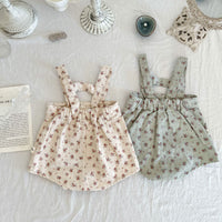 Load image into Gallery viewer, Baby Kid Girls Flower Print Rompers Wholesale 220811312
