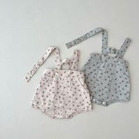 Load image into Gallery viewer, Baby Kid Girls Flower Print Rompers Wholesale 220811312
