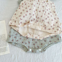 Load image into Gallery viewer, Baby Kid Girls Flower Print Rompers Wholesale 220811312
