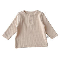 Load image into Gallery viewer, Baby Unisex Solid Color Muslin&amp;Ribbed Tops Wholesale 220811313

