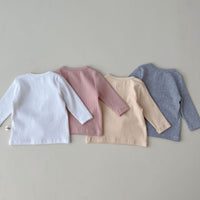 Load image into Gallery viewer, Baby Unisex Solid Color Muslin&amp;Ribbed Tops Wholesale 220811313
