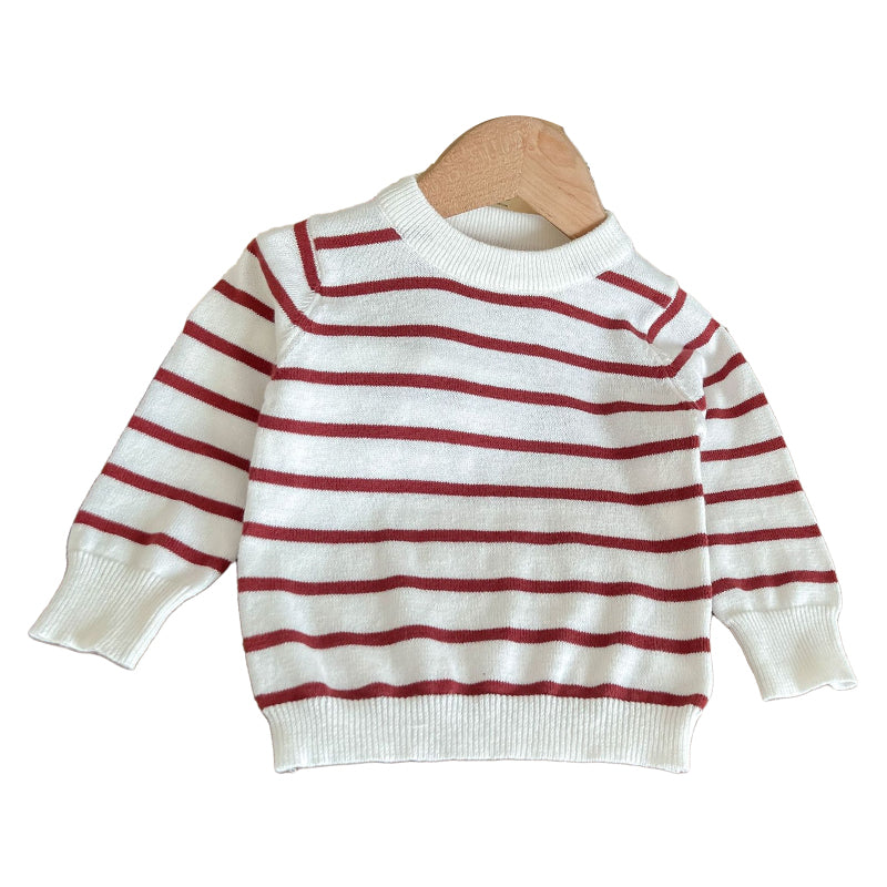 Baby Kid Unisex Striped Crochet Sweaters Wholesale 220811316