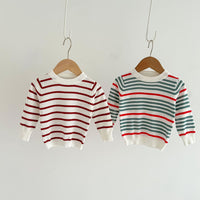 Load image into Gallery viewer, Baby Kid Unisex Striped Crochet Sweaters Wholesale 220811316
