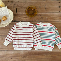 Load image into Gallery viewer, Baby Kid Unisex Striped Crochet Sweaters Wholesale 220811316
