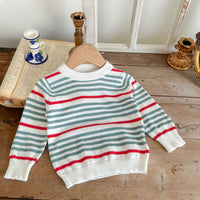 Load image into Gallery viewer, Baby Kid Unisex Striped Crochet Sweaters Wholesale 220811316
