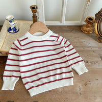 Load image into Gallery viewer, Baby Kid Unisex Striped Crochet Sweaters Wholesale 220811316
