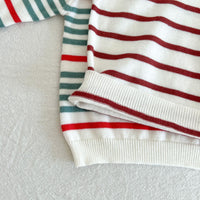 Load image into Gallery viewer, Baby Kid Unisex Striped Crochet Sweaters Wholesale 220811316
