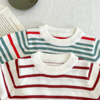 Load image into Gallery viewer, Baby Kid Unisex Striped Crochet Sweaters Wholesale 220811316
