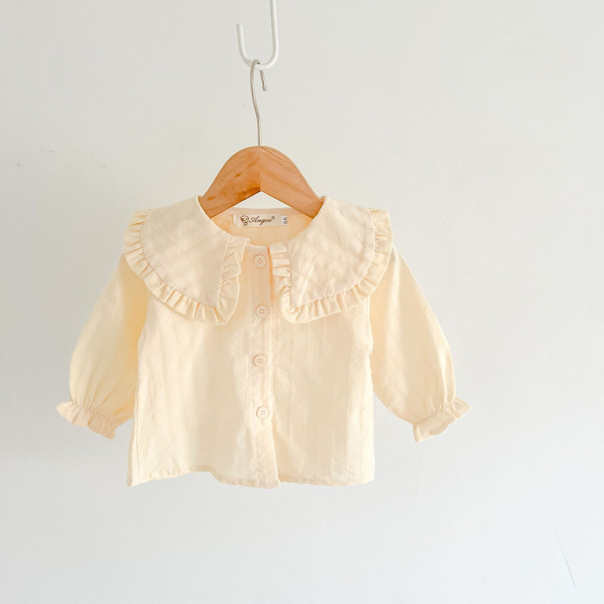 Baby Kid Girls Solid Color Blouses Wholesale 220811317