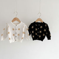 Load image into Gallery viewer, Baby Girls Star Print Cardigan Wholesale 22081159
